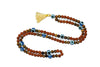 Yoga Mala Beads Healing Stone Necklace with Rudraksha & Evil Eye Protection – Spiritual
