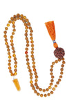 Carnelian Chakra Mala Beads Necklace – Zen Healing Reiki Jewelry with Pendant