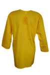 Yellow Floral Embroidered Cotton Tunic – Women’s Summer Boho Top Dress  M