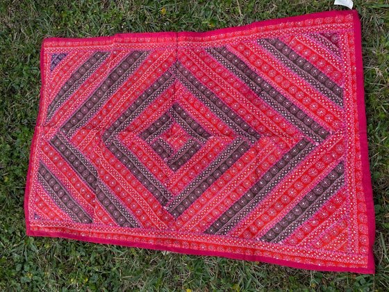 Pink & Purple Indian Tapestry – Bohemian Wall Hanging, Ethnic Decorative Wall Art for Living Room