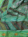 Huge Indian Tapestry, Bed Tapestry, King Bed Throw, Green Wall Hanging