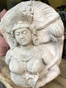  Handmade Bodhisattva Garden Statue Vintage Unique Sanctuary Decor