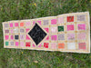 White & Pink Boho Table Runner | Ethnic Handmade Home Decor Accent
