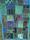 Ocean Blue Vintage Banjara Tapestry – Hand-Embroidered Wall Hanging Décor
