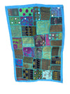 Ocean Blue Vintage Banjara Tapestry – Hand-Embroidered Wall Hanging Décor