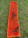 Orange Banjara Embroidered Table Runner – Boho Chic Ethnic Patchwork