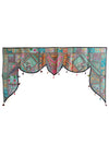 Vintage Indian Toran | Traditional Blue Embroidered Wall Hanging Tapestry Door Valance