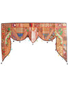 Handmade Ethnic Banjara Embroidered Wall Hanging – Boho Door Valance Toran Decor