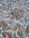 Hand Carved Vintage Wall Decor Panel Dancing Krishna Carving Wall Hanging 72