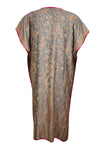 Handmade Gray Pashmina Kaftan – Bohemian Lounge Dress for Women ML
