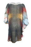 Women’s Georgette Tunic Kaftan Dress – Flowy Maternity-Friendly Beach Cover-Up Size
