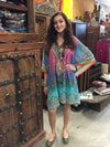 Women’s Georgette Tunic Kaftan Dress – Flowy Maternity-Friendly Beach Cover-Up Size