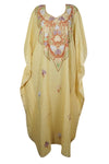Kaftan for Women Floral Embroidery Loose Holiday Housedress Caftan 4XL
