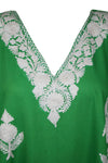 Women's Travel Kaftan Seafoam Green Caftan Dress, Comfortable and Stylish Caftan  L-4XL