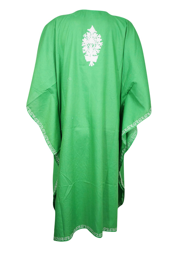 Women's Travel Kaftan Seafoam Green Caftan Dress, Comfortable and Stylish Caftan  L-4XL