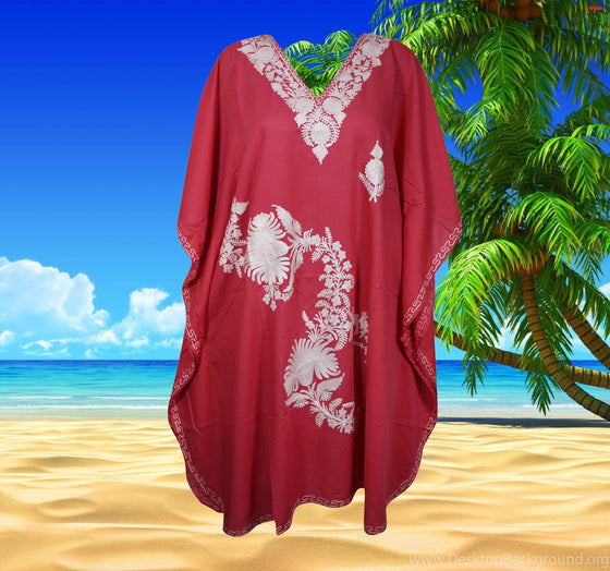 Women Fuchsia Pink Caftan Dress, Travel Midi Dresses, Kimono Dress, Resort Wear, OverSized Kaftan Dresses L-4XL