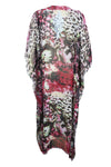 Black Embroidered Caftan – Stylish Travel-Ready Dress for Women L-4XL