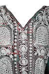 Green Embroidered Kaftan – Effortless Boho Dress for Women L-4XL