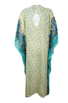 Beige Embroidered Kaftan – Flowy Maxi Muumuu Dress for Women L-4XL