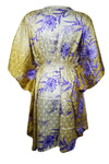 Women's Olive Green Floral Kaftan – Summer Beach Cover-Up Dress M-XL