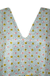 Caftan Maxi White Multicolor Silk Kaftan Onesize