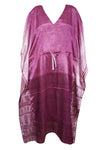 Women's Berry Purple Maxi Kaftan – Loose Fit Beach Dress, Boho Caftan Style  L-2XL
