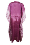 Women's Berry Purple Maxi Kaftan – Loose Fit Beach Dress, Boho Caftan Style  L-2XL