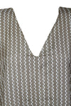 Kaftan for Women Fawn Blue Maxi Kaftan, Travel Dress Resort Wear 2XL