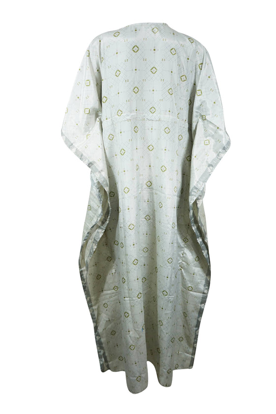 Boho Spring Cool Maxi Caftan Dresses Travel Kimono Kaftan Dress 2XL