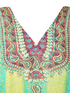 Kaftan for Women Maxi Dress Green Sheer Kaftan MaxiDresses 2XL
