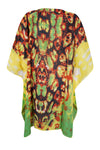 Women's Summer Kaftan Yellow Beach Kimono Caftan 2Xl