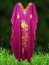 Womens Maxi Kaftan Purple embroidered Kaftan L-3XL