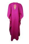 Womens Maxi Kaftan Purple embroidered Kaftan L-3XL