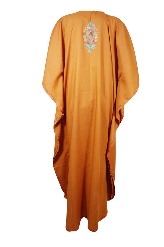 Womens Caftan Maxi dress  Orange Lounger, Handmade Kaftan  L-3XL