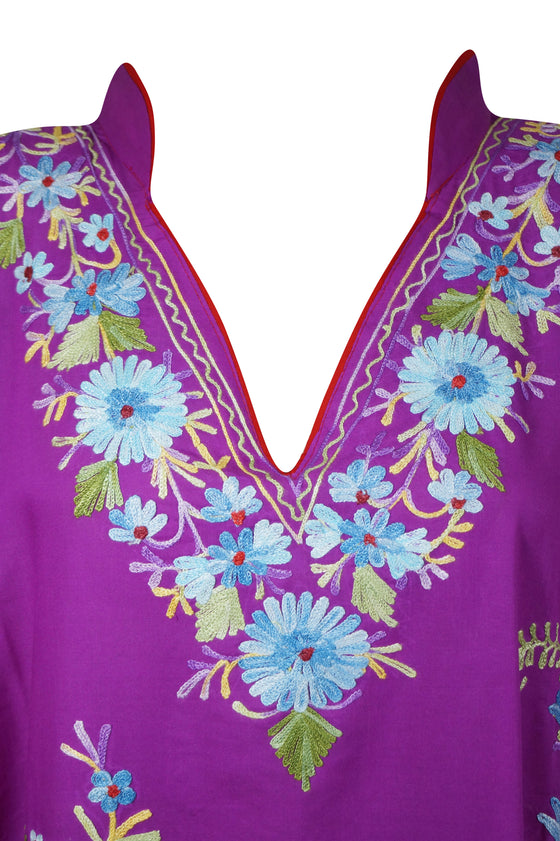 Women's Kaftan Maxi Dress, GIFT, Purple Caftans L-2XL