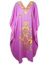 Women's Travel Kaftan Purple Boho Maxi Dress, Gift L-3XL