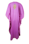 Women's Travel Kaftan Purple Boho Maxi Dress, Gift L-3XL