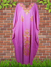 Womens Kaftan Maxi Dress, Gift, Purple Housedress  L-3X