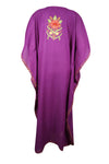 Women's Kaftan Maxi Dress, Purple Beach Caftans L-2XL