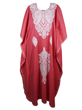 Women's  Pink Maxi Dress, Gift, Boho Gypsy Caftans L-2XL