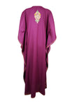 Womens Caftan Maxi Dress, Handmade Purple Kaftan  L-2XL