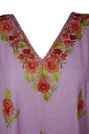 Women's Kaftan Maxi Dress, Pink Boho Lounge Caftans L-2XL