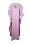 Women's Kaftan Maxi Dress, Pink Boho Lounge Caftans L-2XL