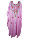 Womens Caftan Maxi Dress, Pink Stylish Kaftan L-2XL