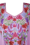 Womens Caftan Maxi Dress, Pink Stylish Kaftan L-2XL