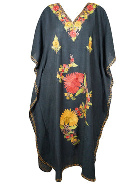 Women Maxi kaftan dress Black Maxi Kaftan Dresses M-2XL