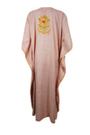 Womens Loose Kaftan Mauvelous Pink Embroidered Caftan L-2XL