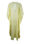 Women's Kaftan, Lemon Embroidered Boho Caftans  L-2XL