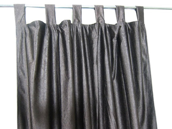 Sari Curtains Brown Window Drapes Panels Pair