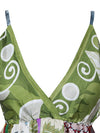 Womens Recycle Silk Strap Dresses, Fall Maxi Dress, Beach Maxidress  ML